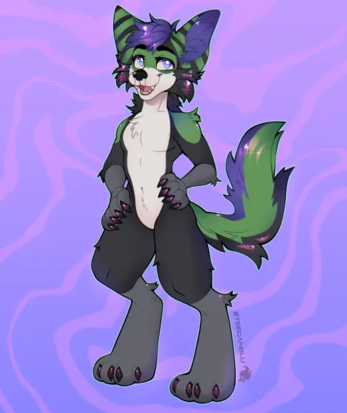 Thumbnail Fullbody Furry Art: Teeganblu's Creative Showcase