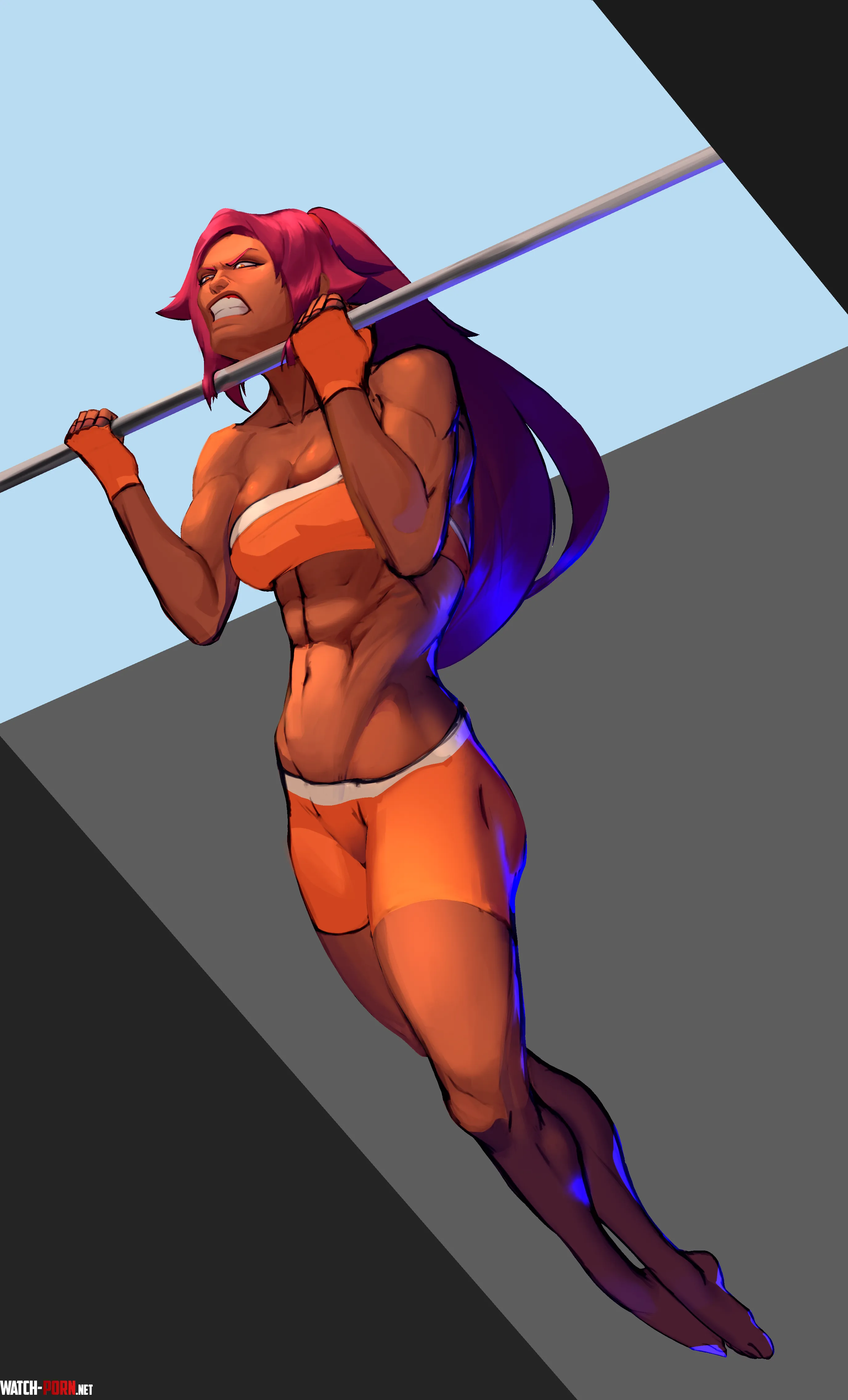 Yoruichi Workout Maxgalore Bleach by Successful-Rub1963