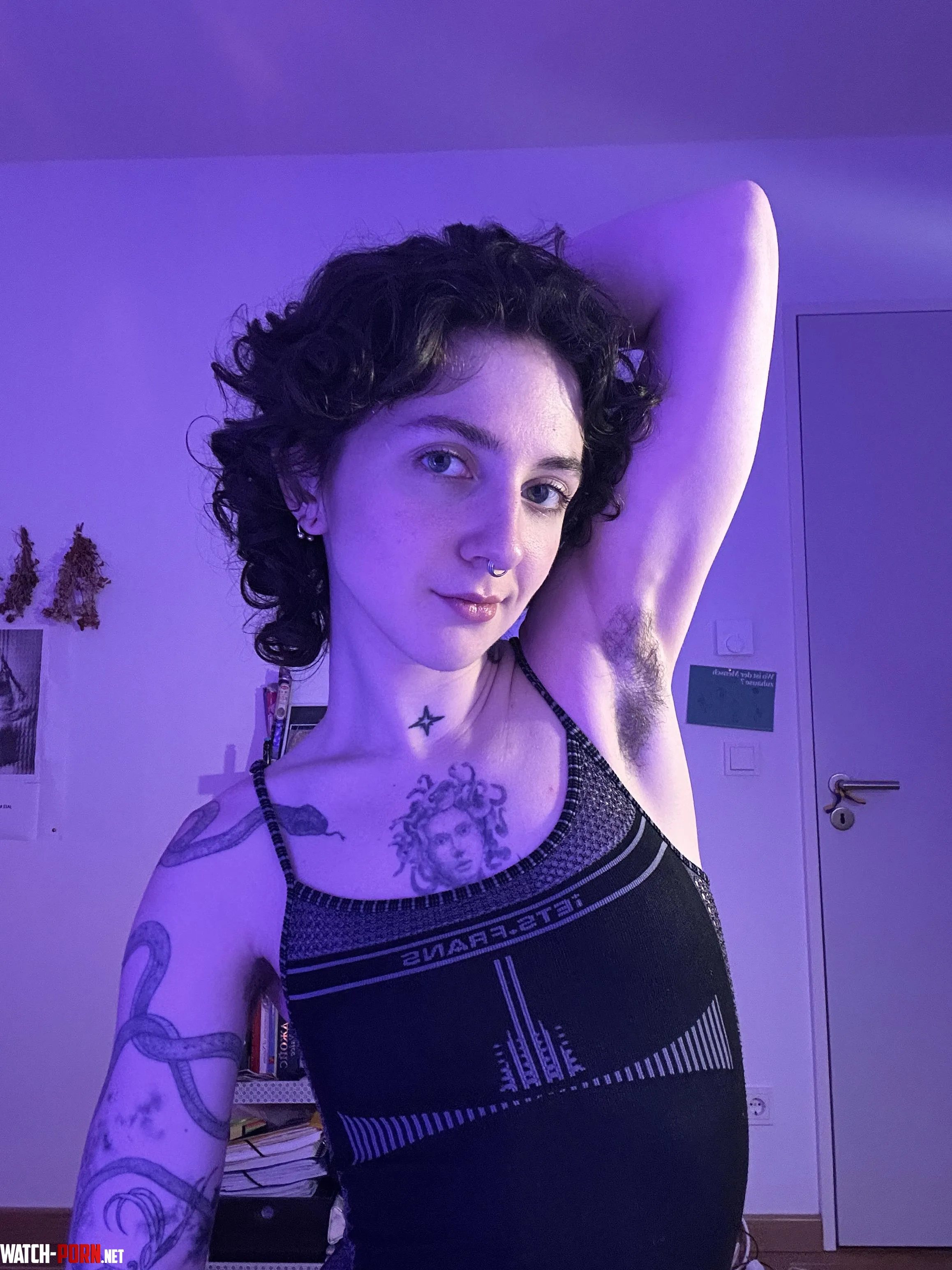Hairy armpits are lickable today by Zephyrenia