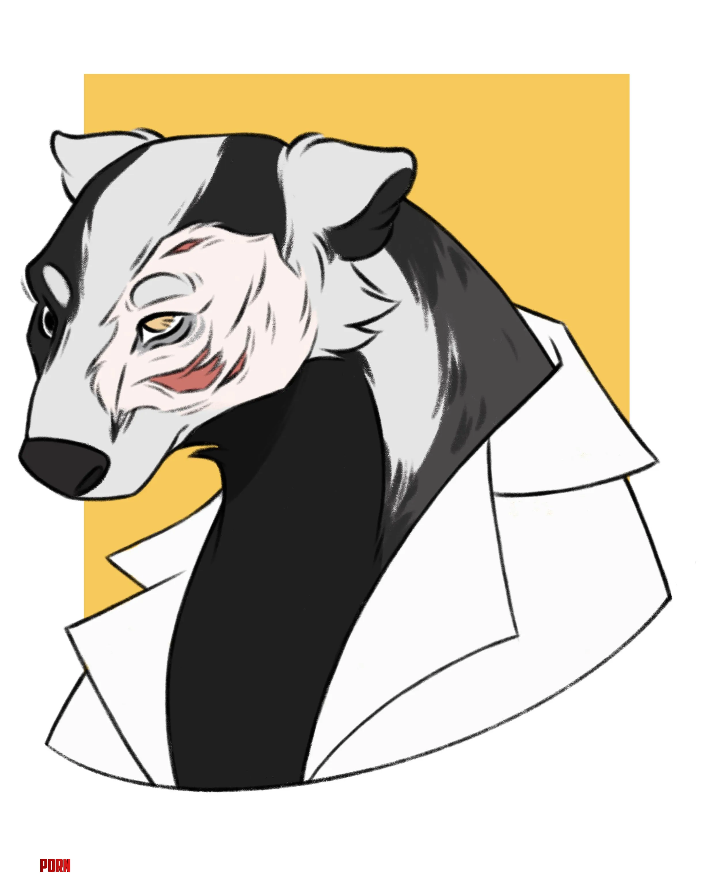 Made a canon furry form for my OC art by me by BadMemoryBrianART