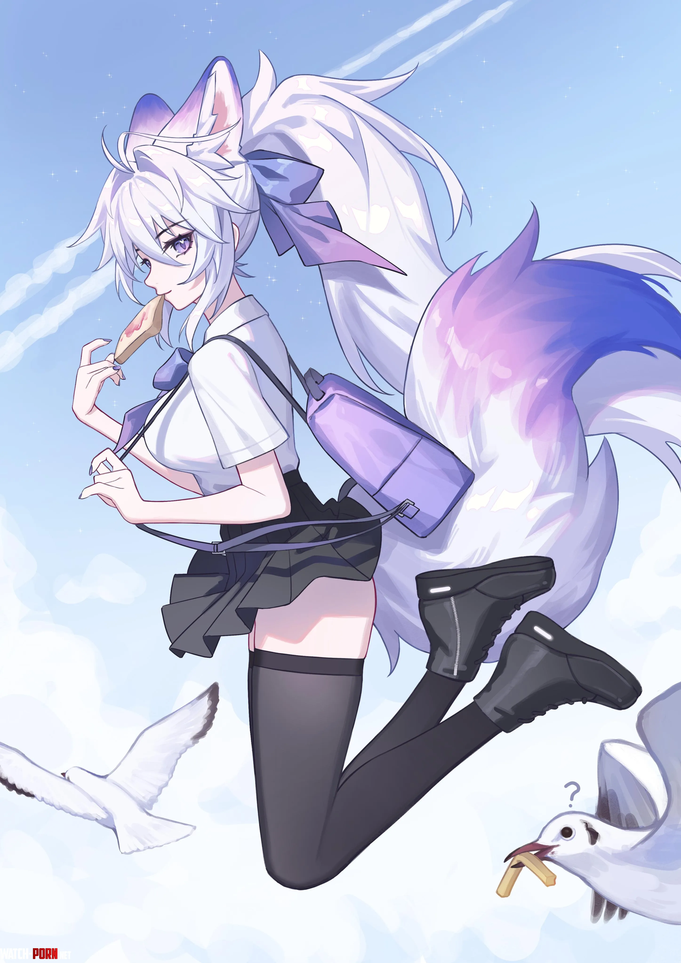 Eating toast in the sky Artists OC by marxsander2016