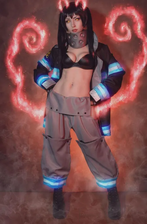 Thumbnail Weird-Doughnut7002 Wows with Kawaii Tamaki Cosplay Fire Force Shiroktsne in the #cosplaygirls Category