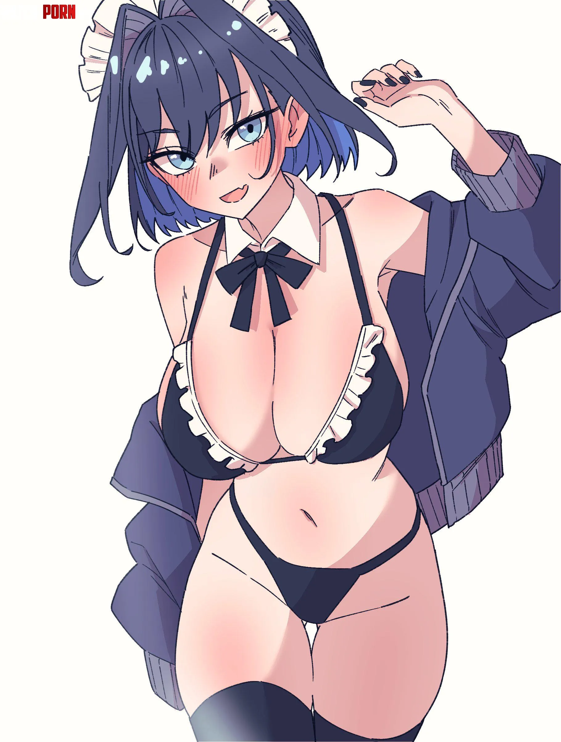 Maid Kronii Hololive by A_MASSIVE_PERVERT