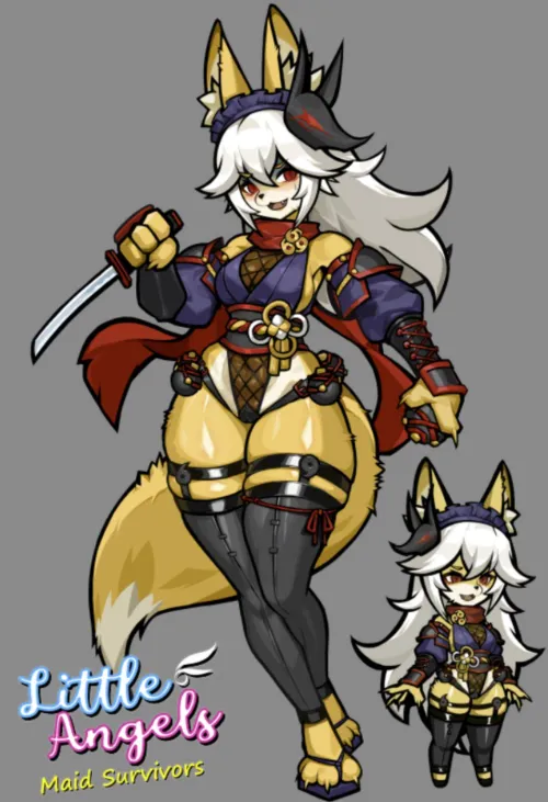 Thumbnail Drawing Ninja Maid in Furry Art: A Critique by MilkEmpireStudio