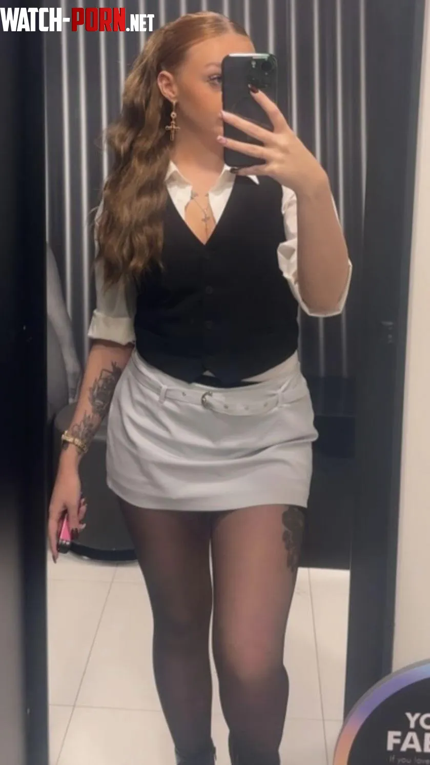 If only my bf knew how i aroused the men at work were when i wear my skirt by FormAppropriate8632
