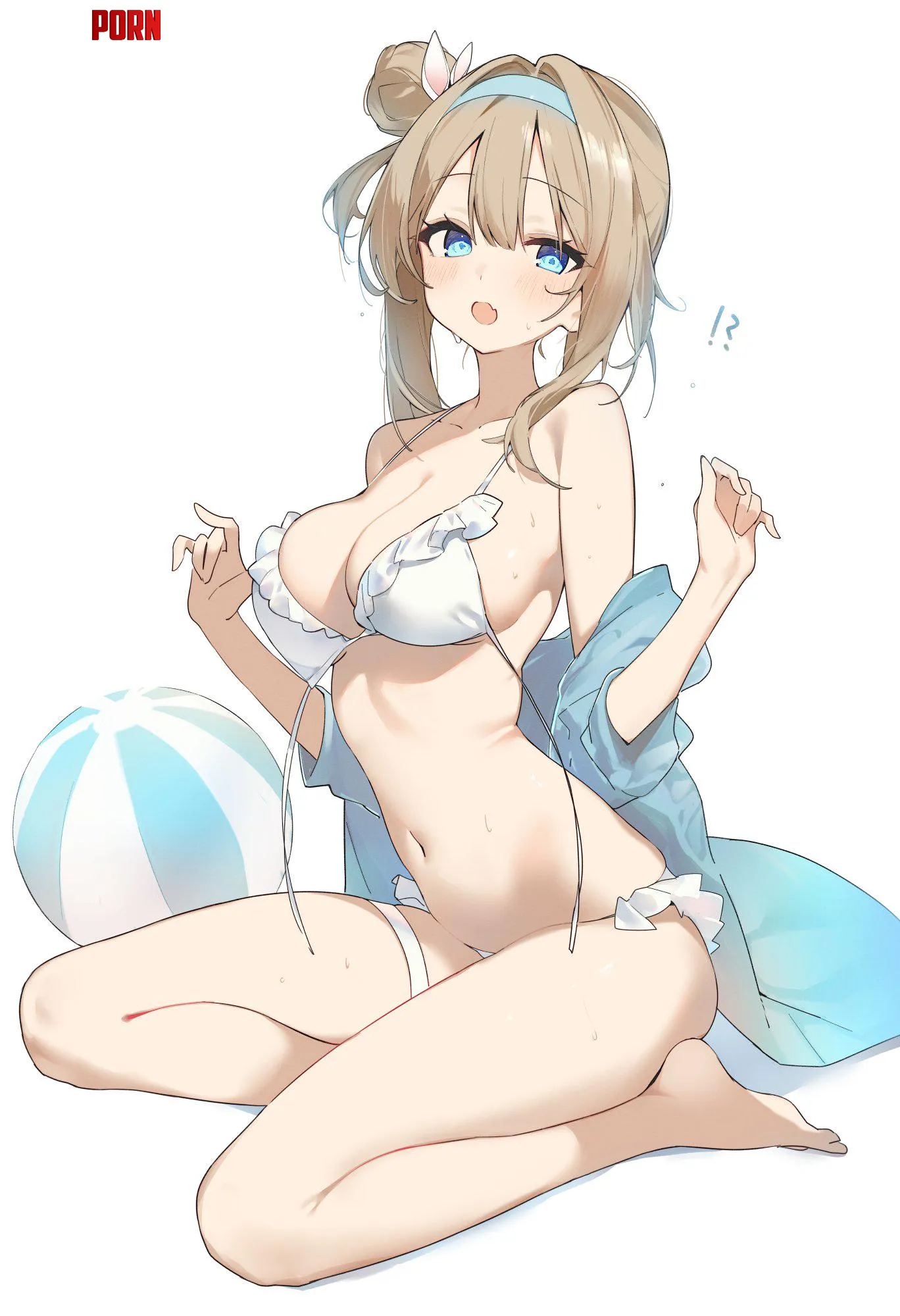 Oh no her swimsuit came off Girls Frontline by marxsander2016