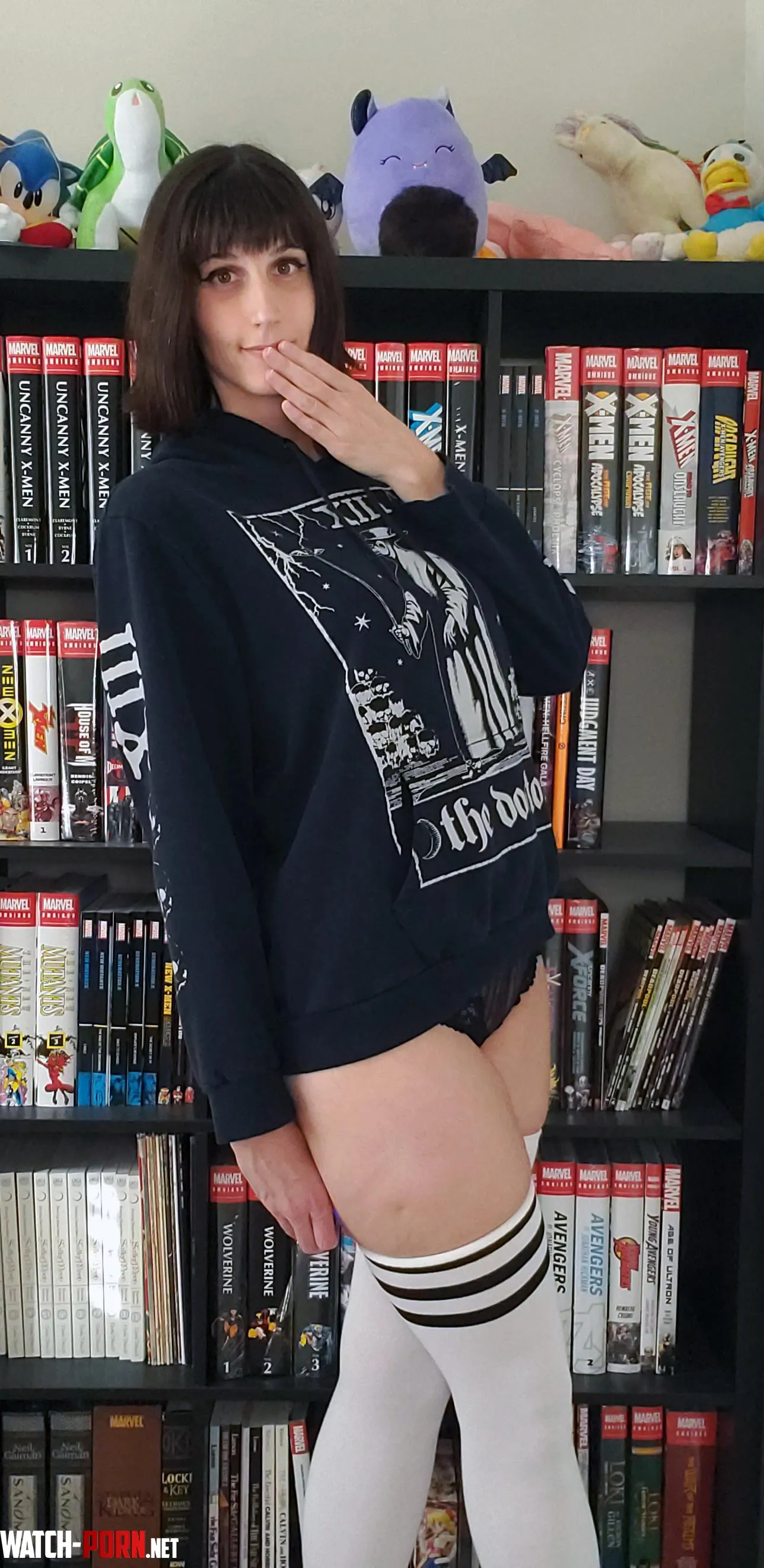 Hoodie Thigh Highs Comics What More Does a Girl Need F by WrenNocturna