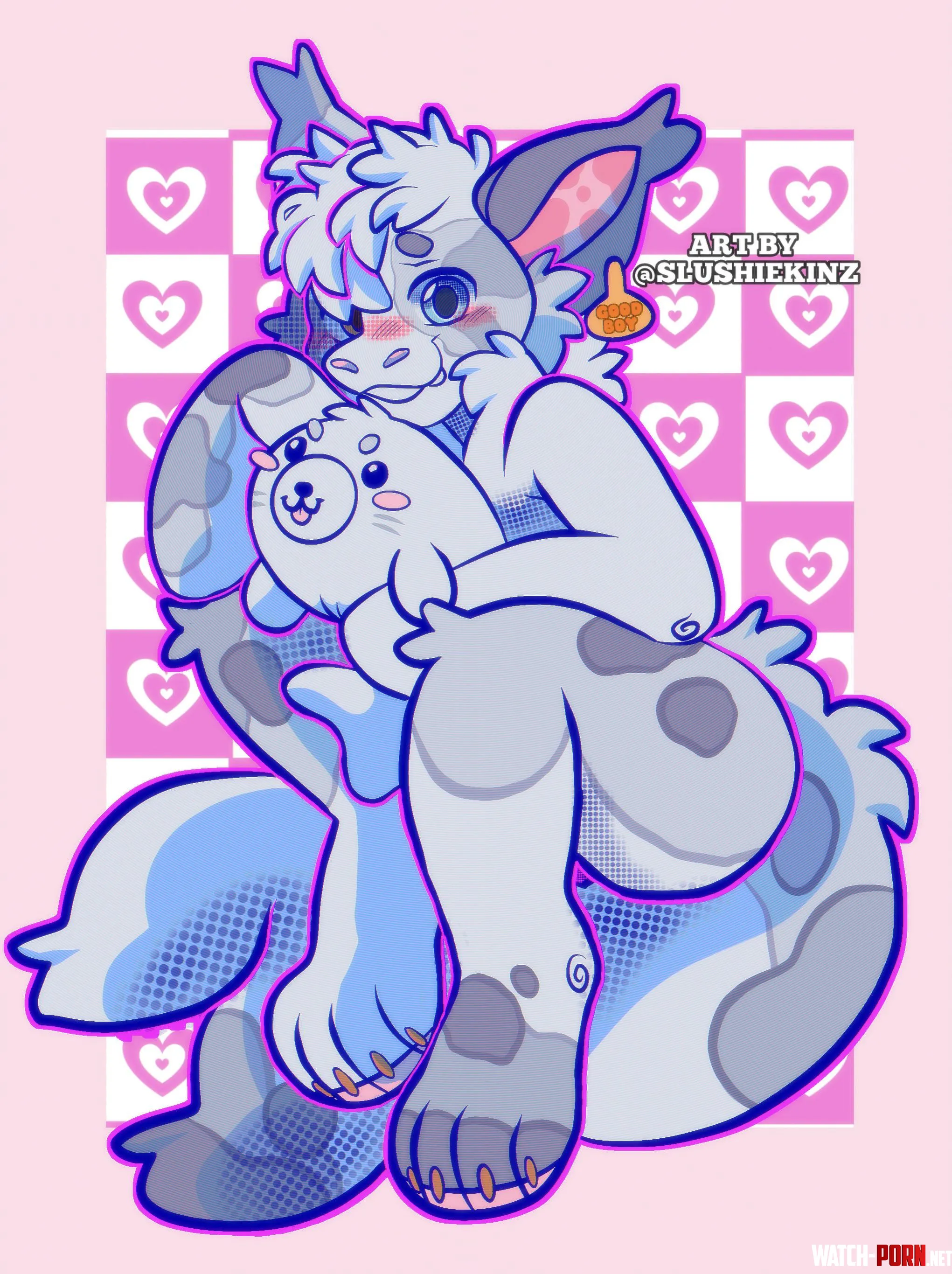 Yuki and his seal art by me by Slushiekinz