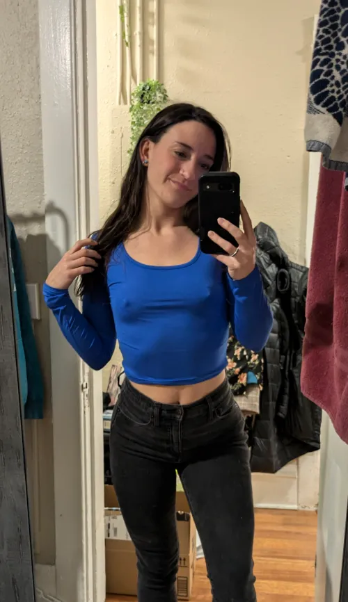 Thumbnail gabbywoods_ Flaunts What's Underneath in a Thin Blue Top | pokies