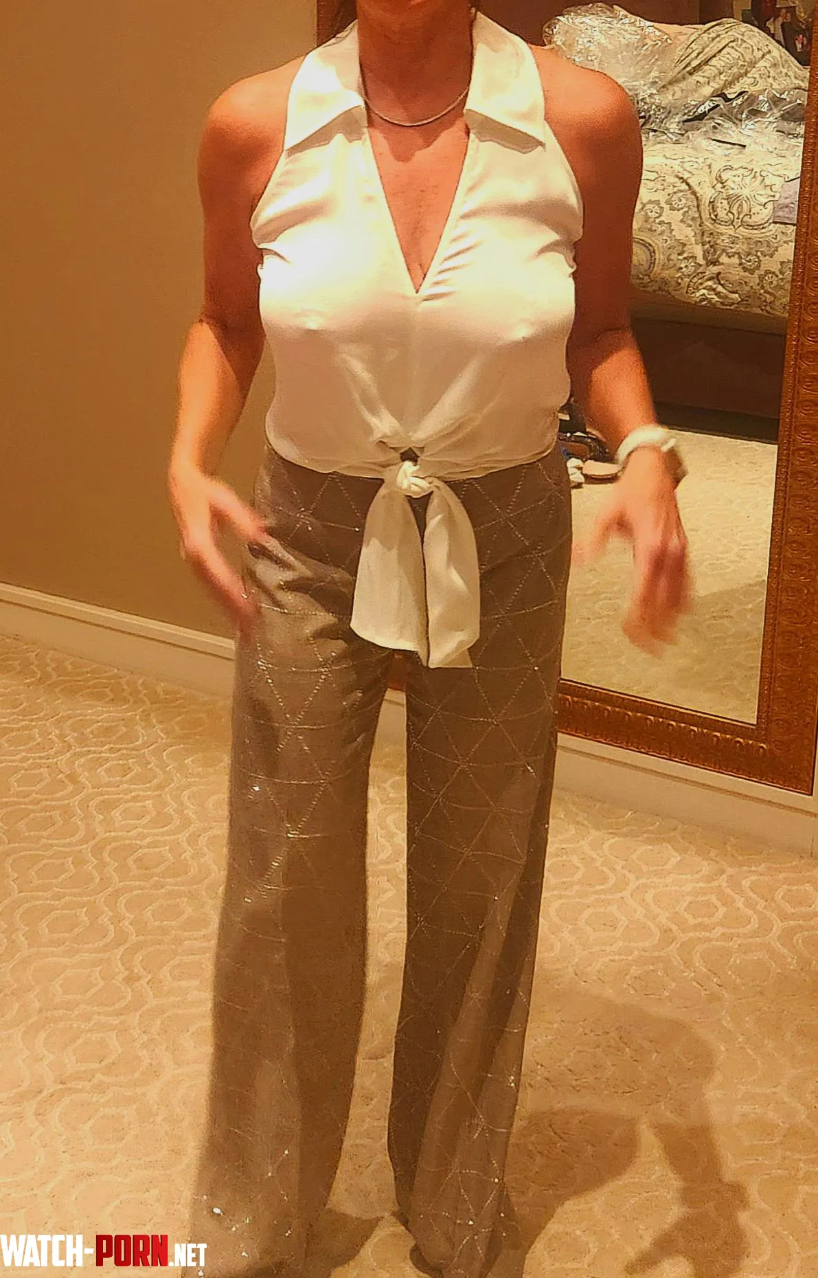 classy enough or 2 sexy wo a bra by Glass_Exit5275
