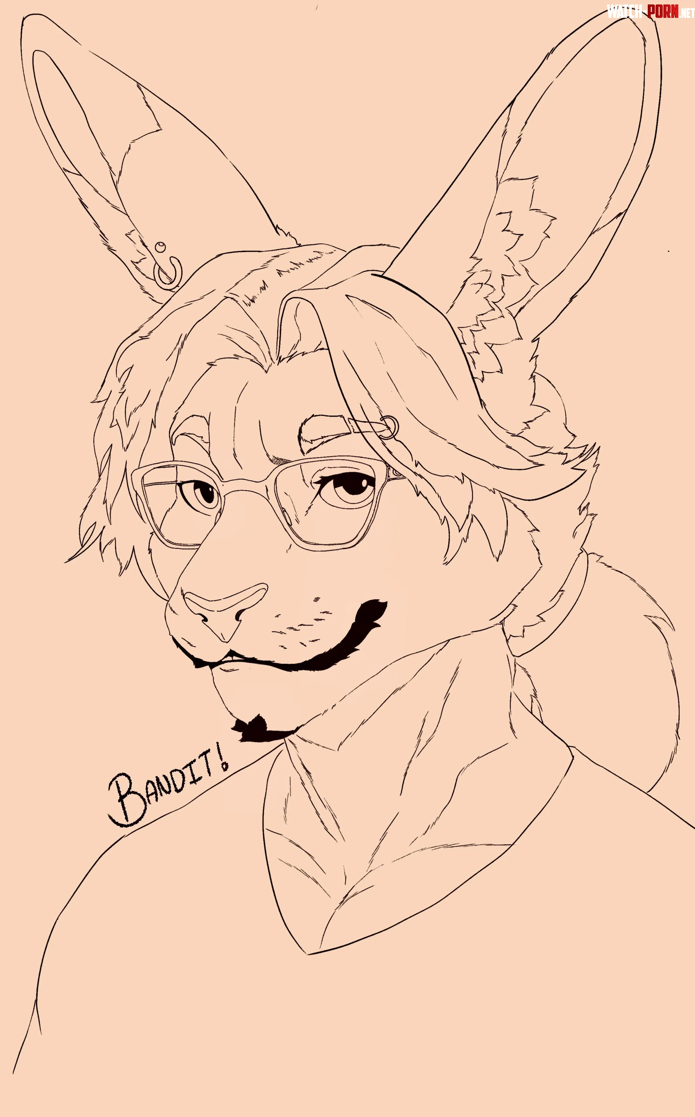 A recent rabbit design art by me by PapaFoxArt