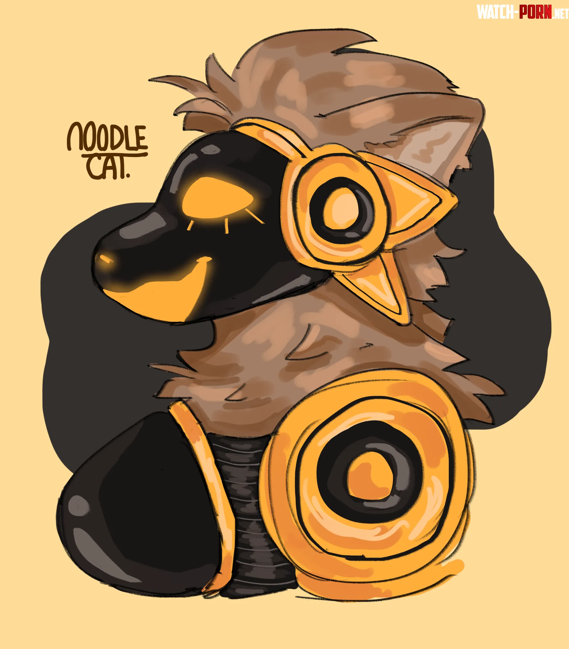 OC beginning of the protogen sona by bababooeyd
