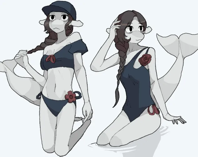 Thumbnail Dive into the World of beluga whale girl with HeadHonchkrowRemi in furry