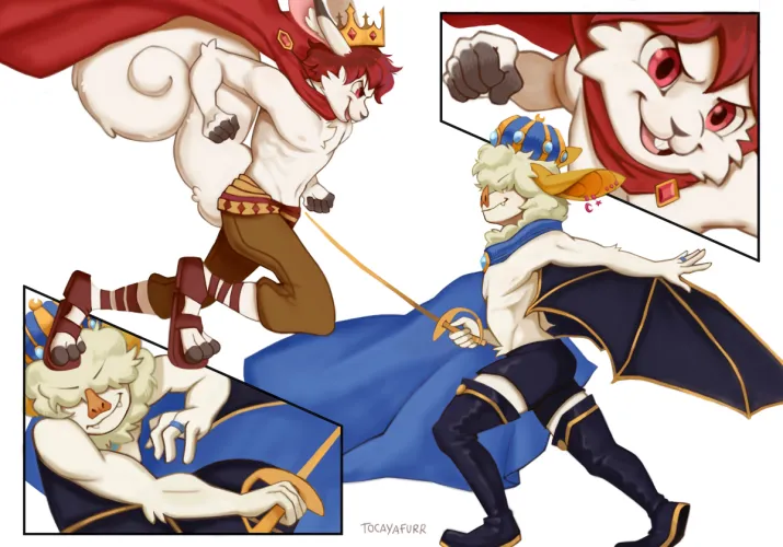 Thumbnail Discover the Best of Furry Art: Battle Royale by TocayaFurr