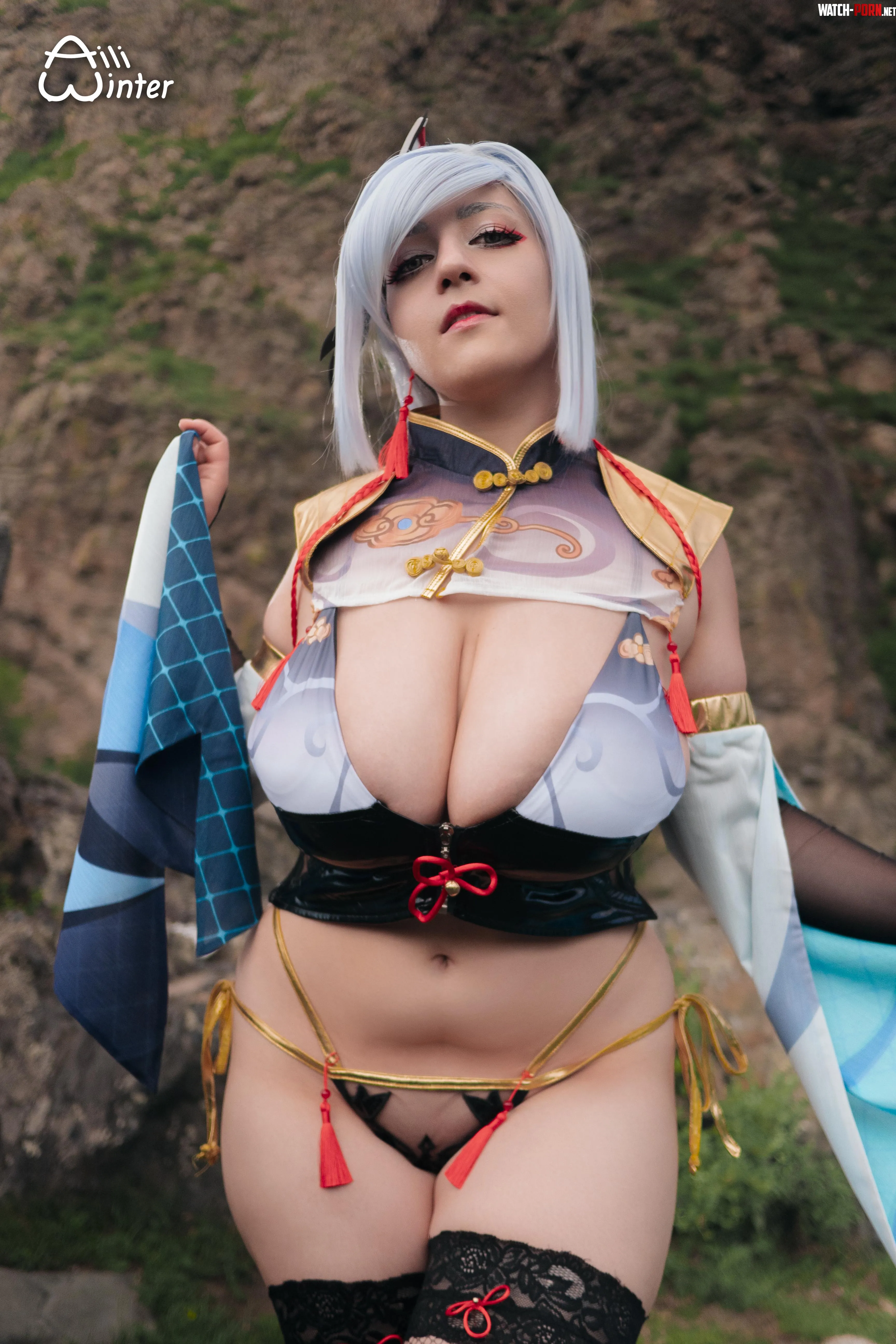 Shen He Aili Winter Genshin Impact by ailiwinter