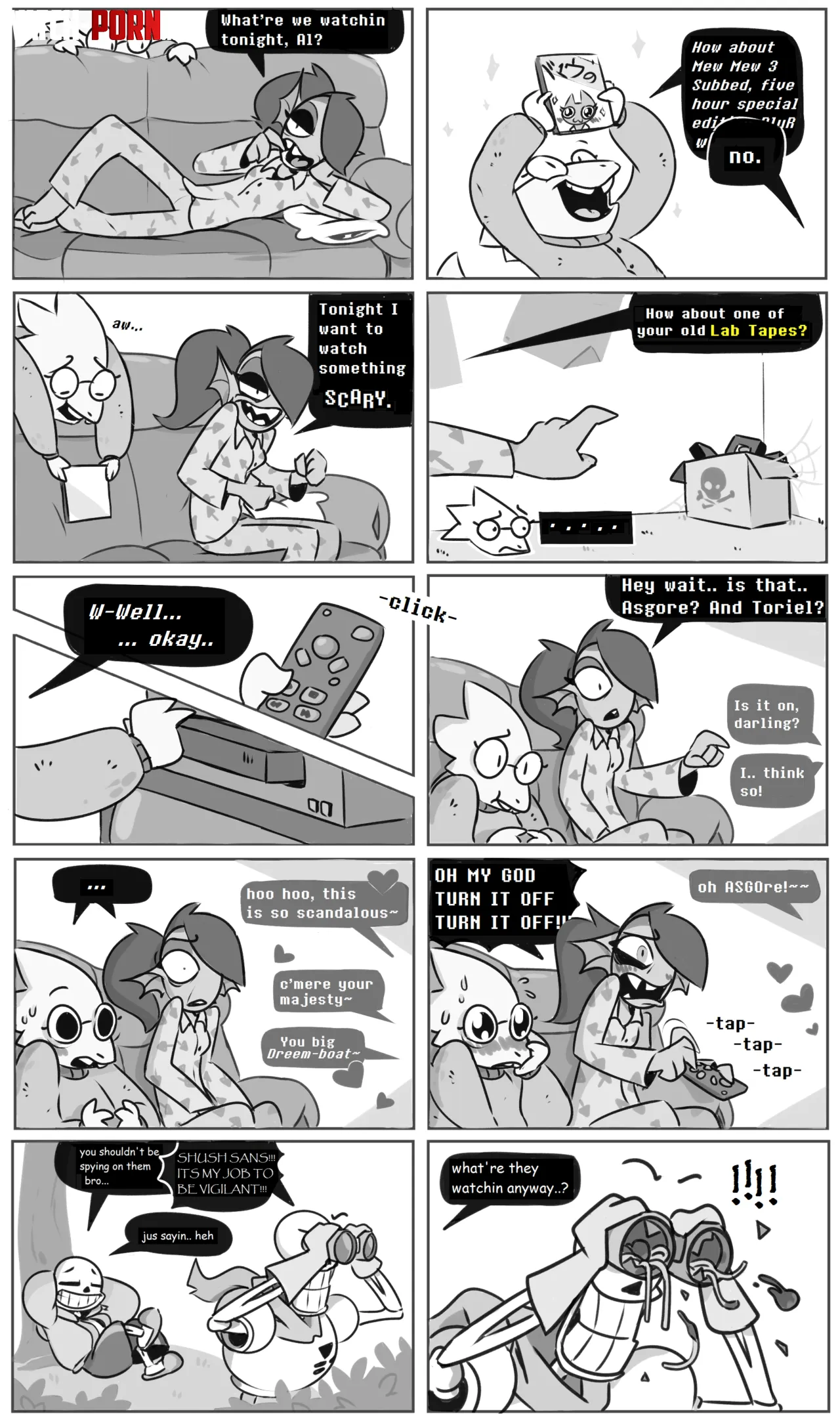 april fools Nerdwatching undyne alpyhs papyrus spurkeht by Alarmed_Lion1738