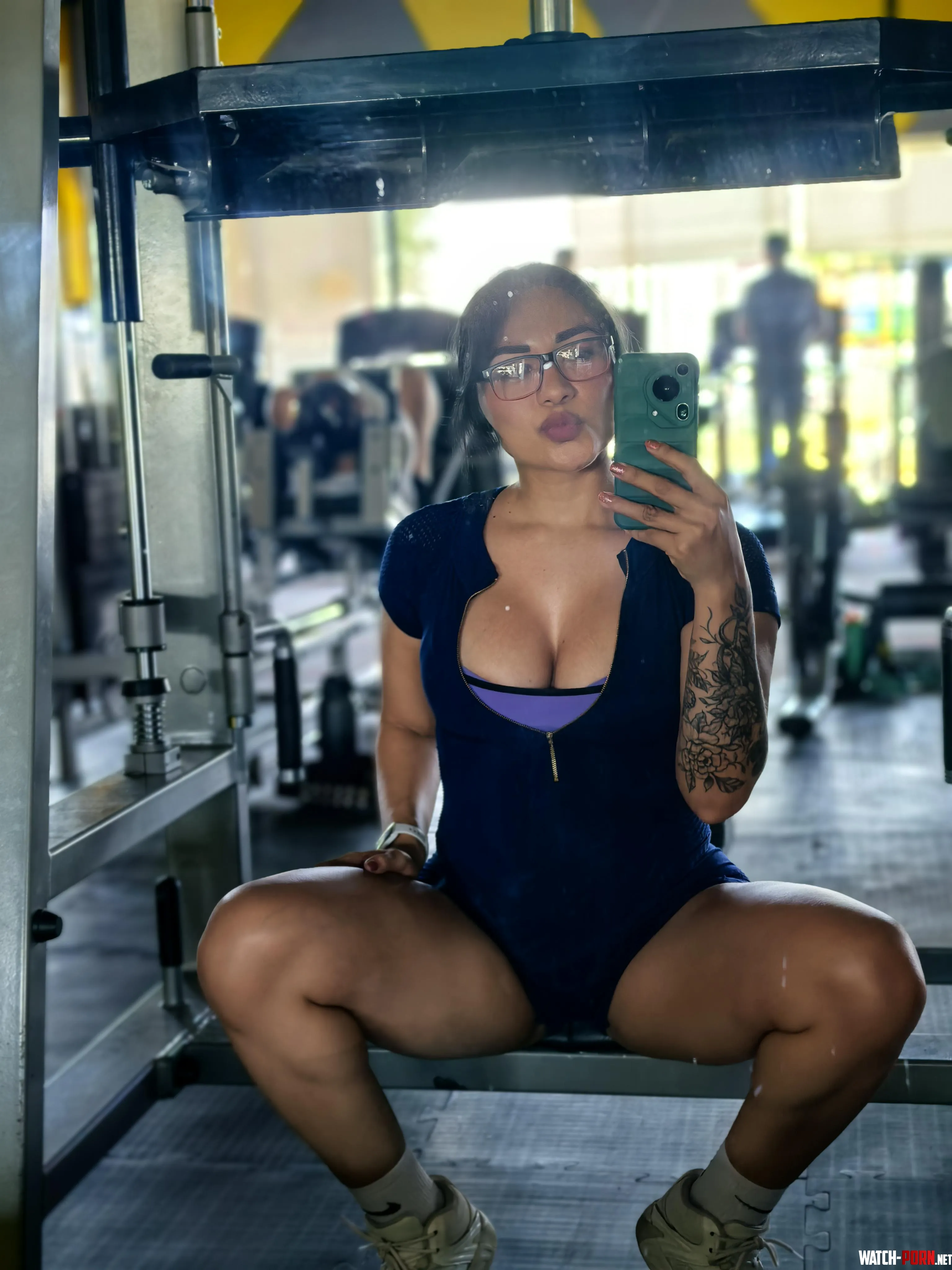 The brunette finished exercising  by NayeGB