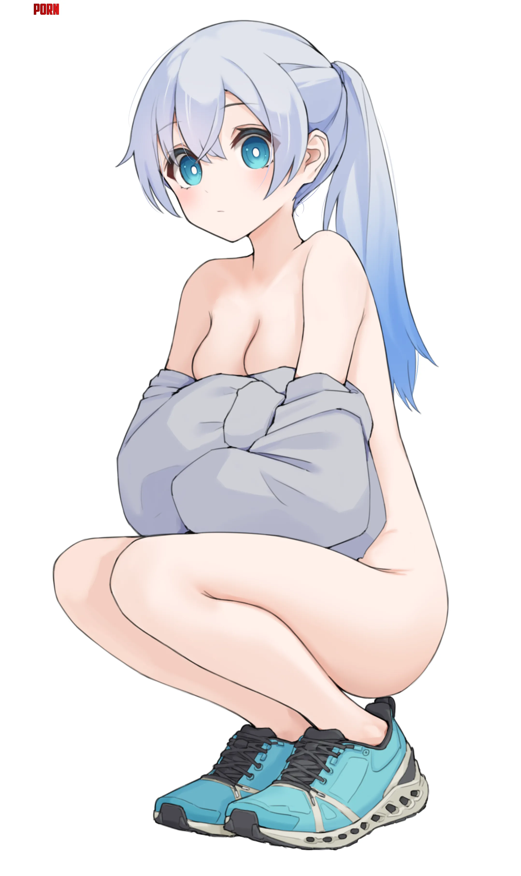 Cute girl with her sweater almost off by marxsander2016