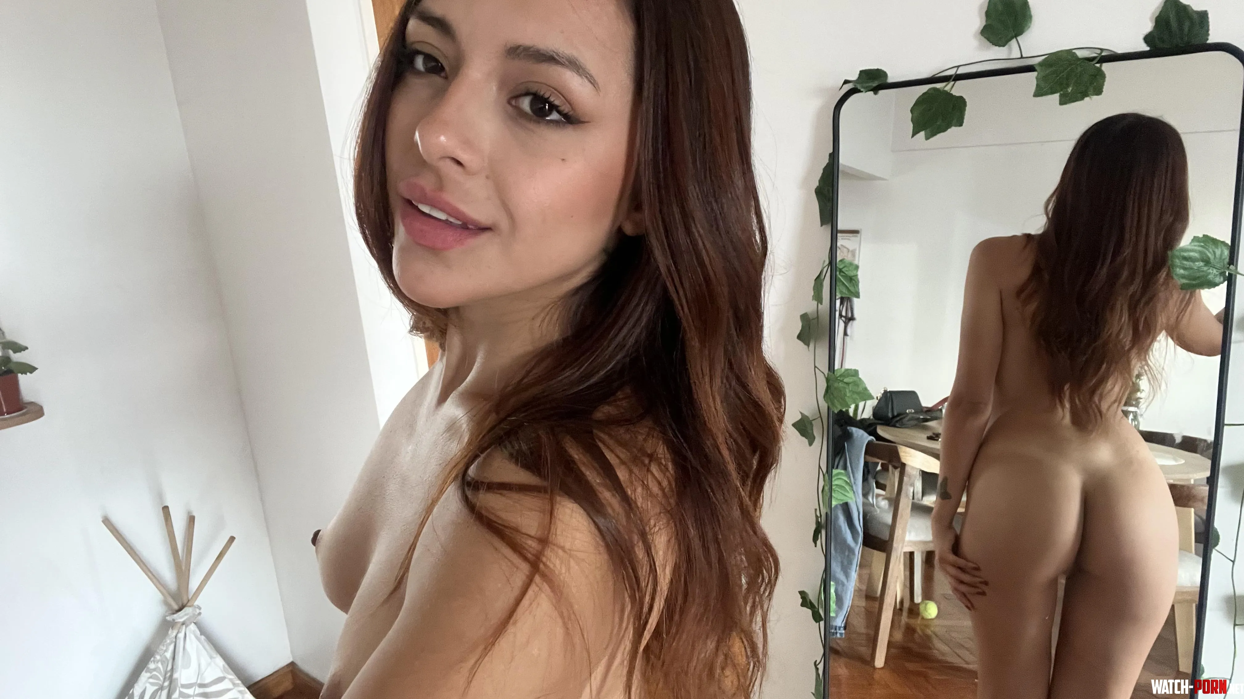 Just me my mirror and my adorable little butt by YourNaughtyPrincesss