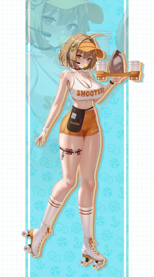 Thumbnail Captivating Beauty: Carhop Waitress Anis Nikke by CheetahSperm18