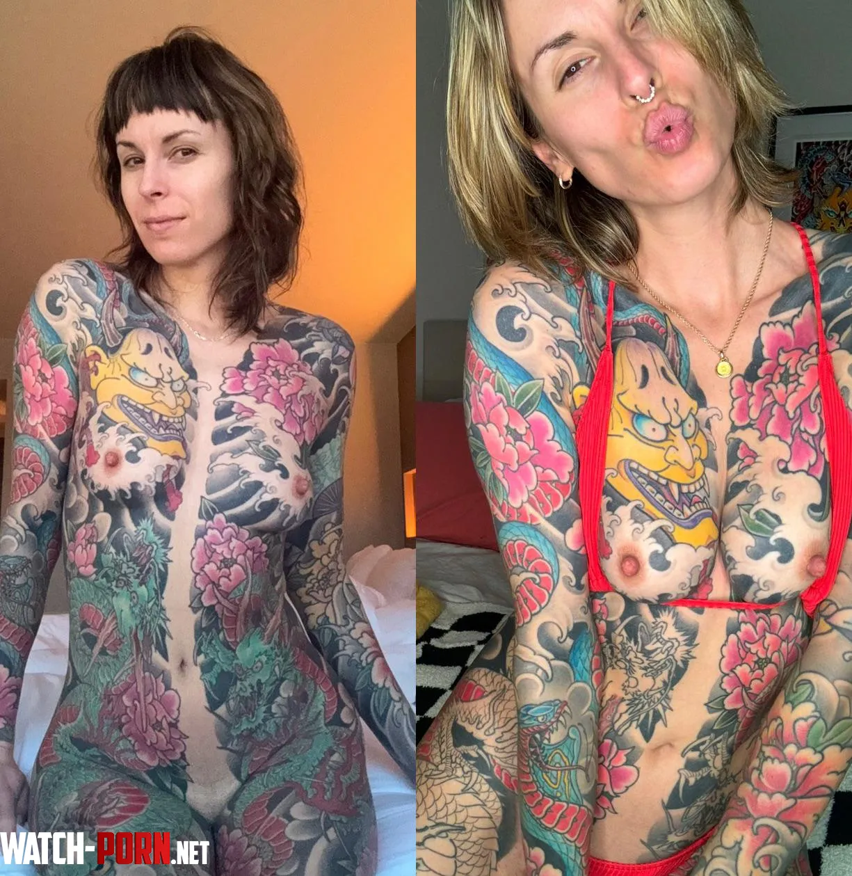 Brunette vs blonde by kuzagirl