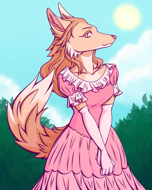 Thumbnail FluffyRUwUster Dons Historical Fox Attire | furry