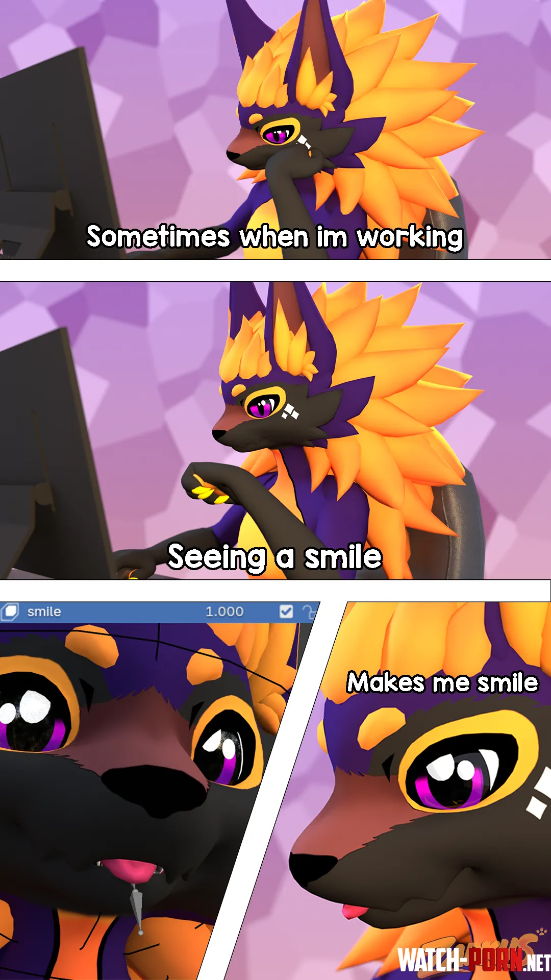 I dont know why but seeing characters smile on my monitor makes me smile back qwq by cupboard_