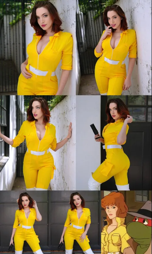 Thumbnail Artistry Unleashed: mcrookedy's April ONeil Cosplay Spectacle