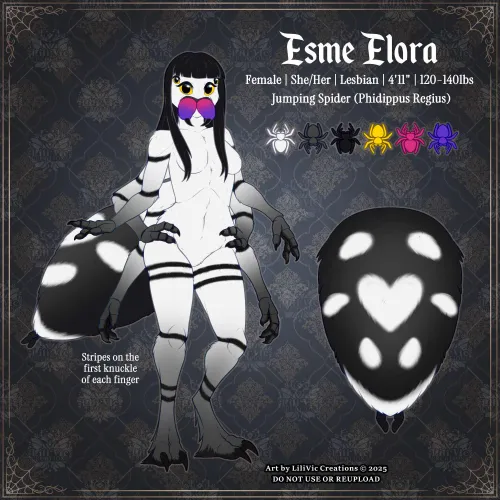 Thumbnail Spider Fursona Character Sheet - LiliVicCreations' Portfolio