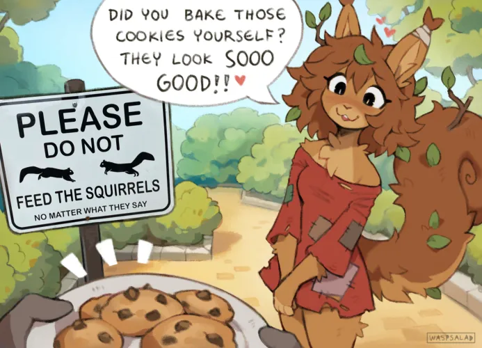 Thumbnail Exploring Boundaries: waspsalad's Question on Compliance in Furry Setting