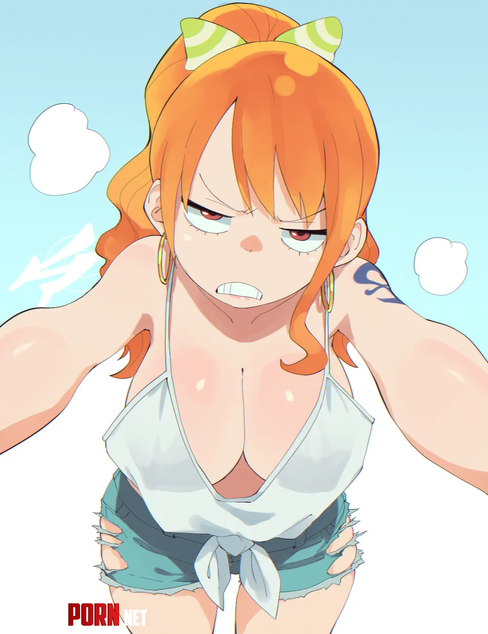 Nami when shes the GOATed female protagonist of the series but people always pick the other girl shes being competed against here by evahalainze