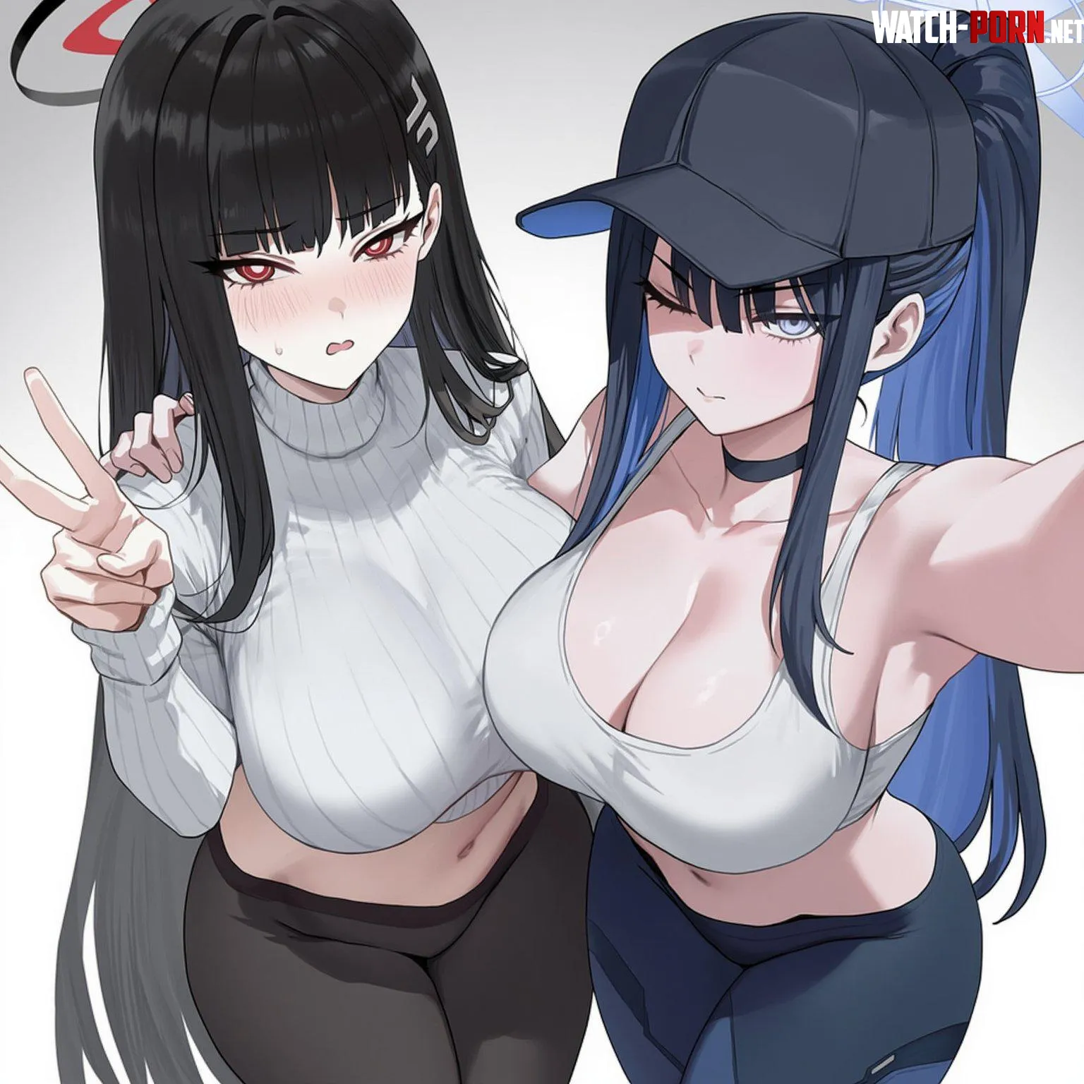 Saori amp Rios Selfie Blue Archive by CheetahSperm18