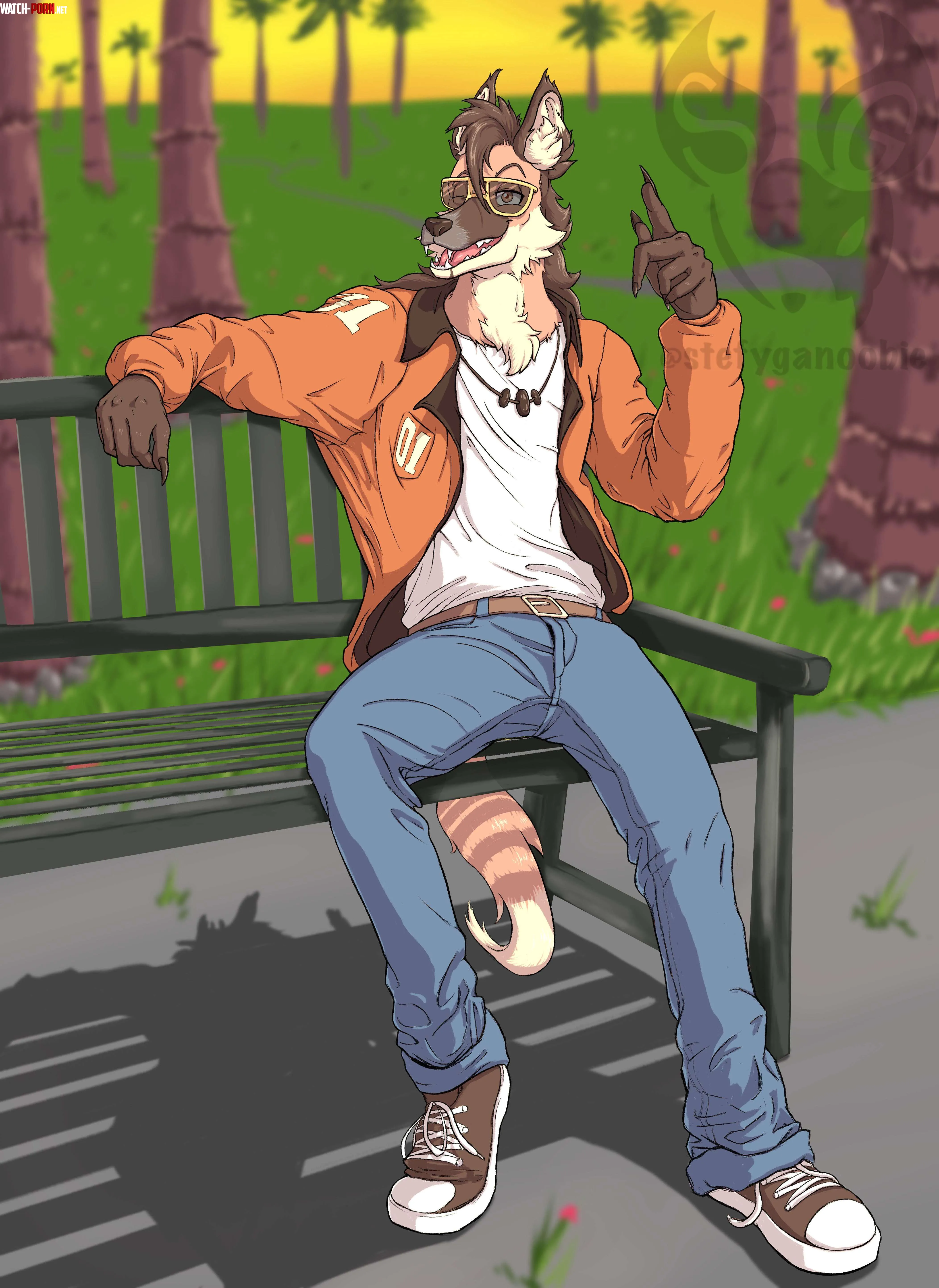 OC Kat  Maned Wolf Commission Complete by StefyGLP