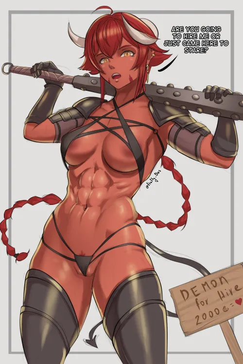Thumbnail Demon For Hire: FluffyDus' Dark Fantasy - MonsterGirl