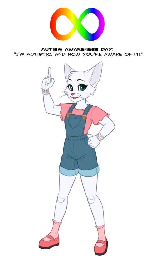 Thumbnail steerpike_researcher's Awareness Tribute: Showcasing OC Athena Ghinsburg for Autism Awareness Day
