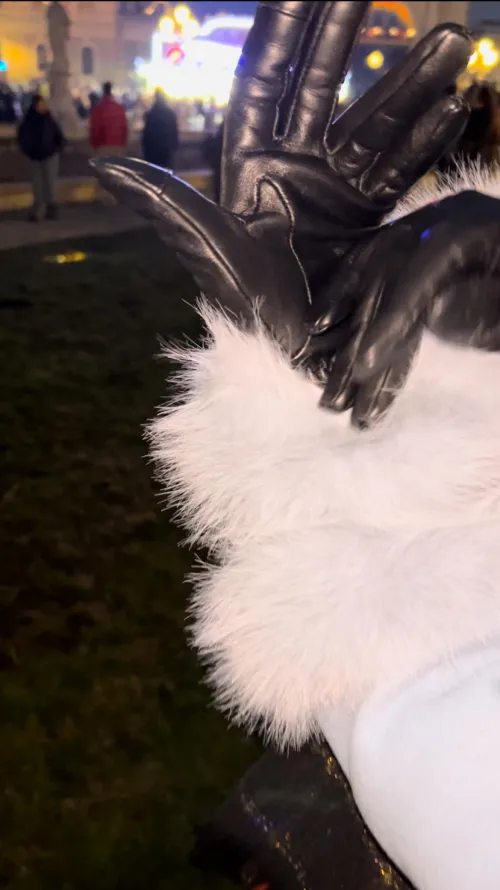 Thumbnail Making a Statement with Leather Gloves in Public by NastyaMeneghetti