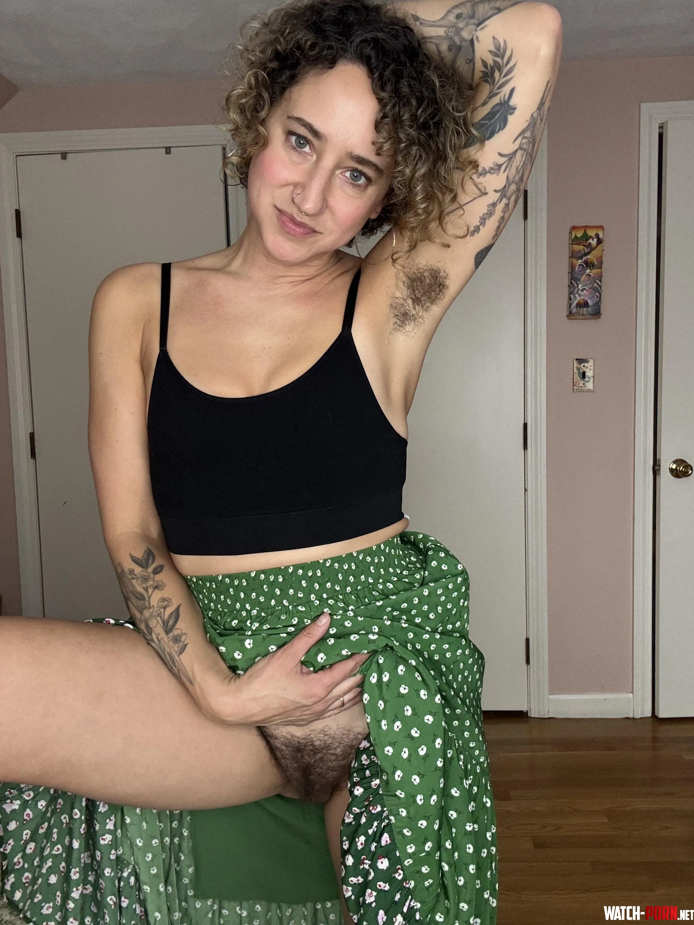 hairy armpits are my favorite spring accessory by HairyRachel_Mae36