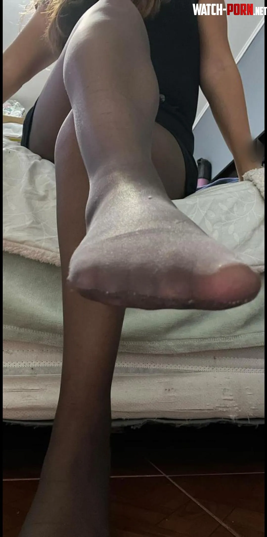 What would you do if you were the one under these nylon toes by CatalinaBustamante
