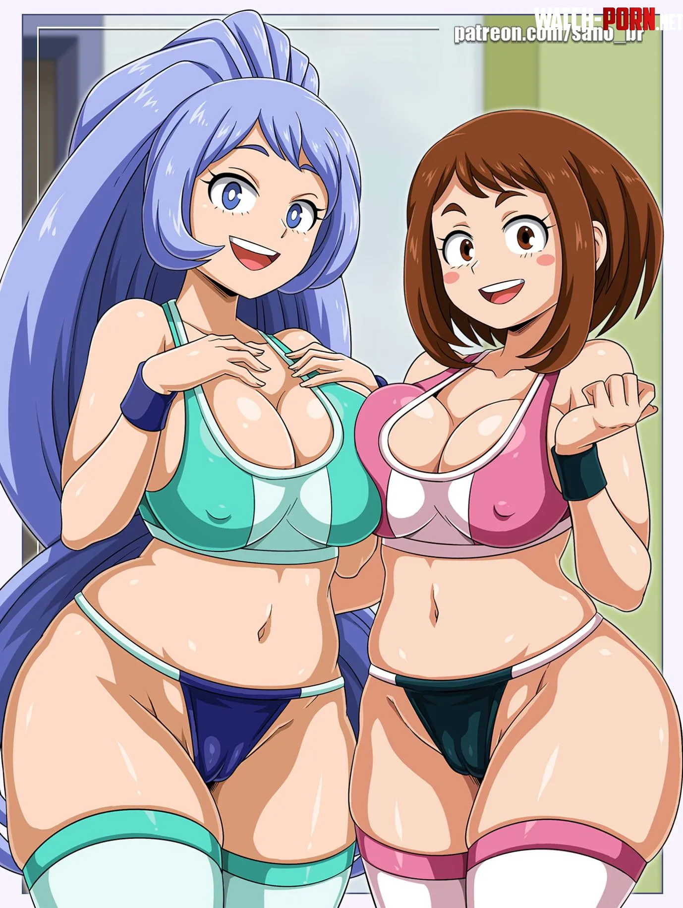 Rule34 Uraraka and Nejire from My Hero Academia SanoBR by Anime-Girl-Lover0