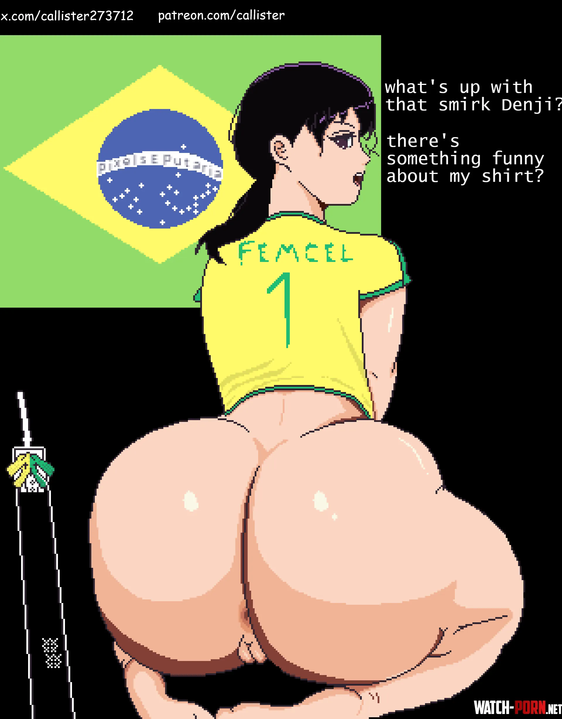 Brazilian Asa Mitaka pixel art by Callister by Educational_Ideal_37