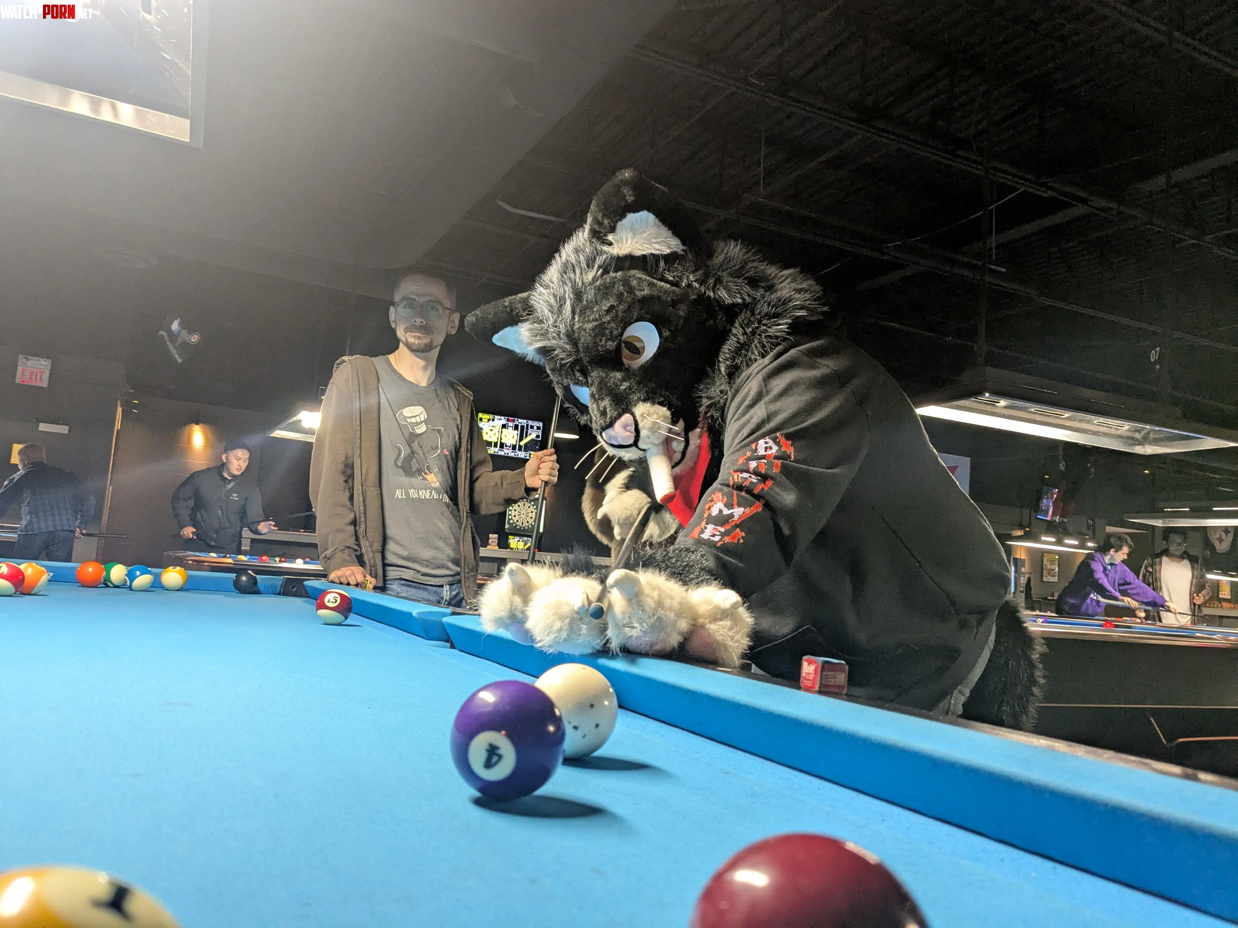 Shootin some pool with the boys by GarbanzoTrashPanda