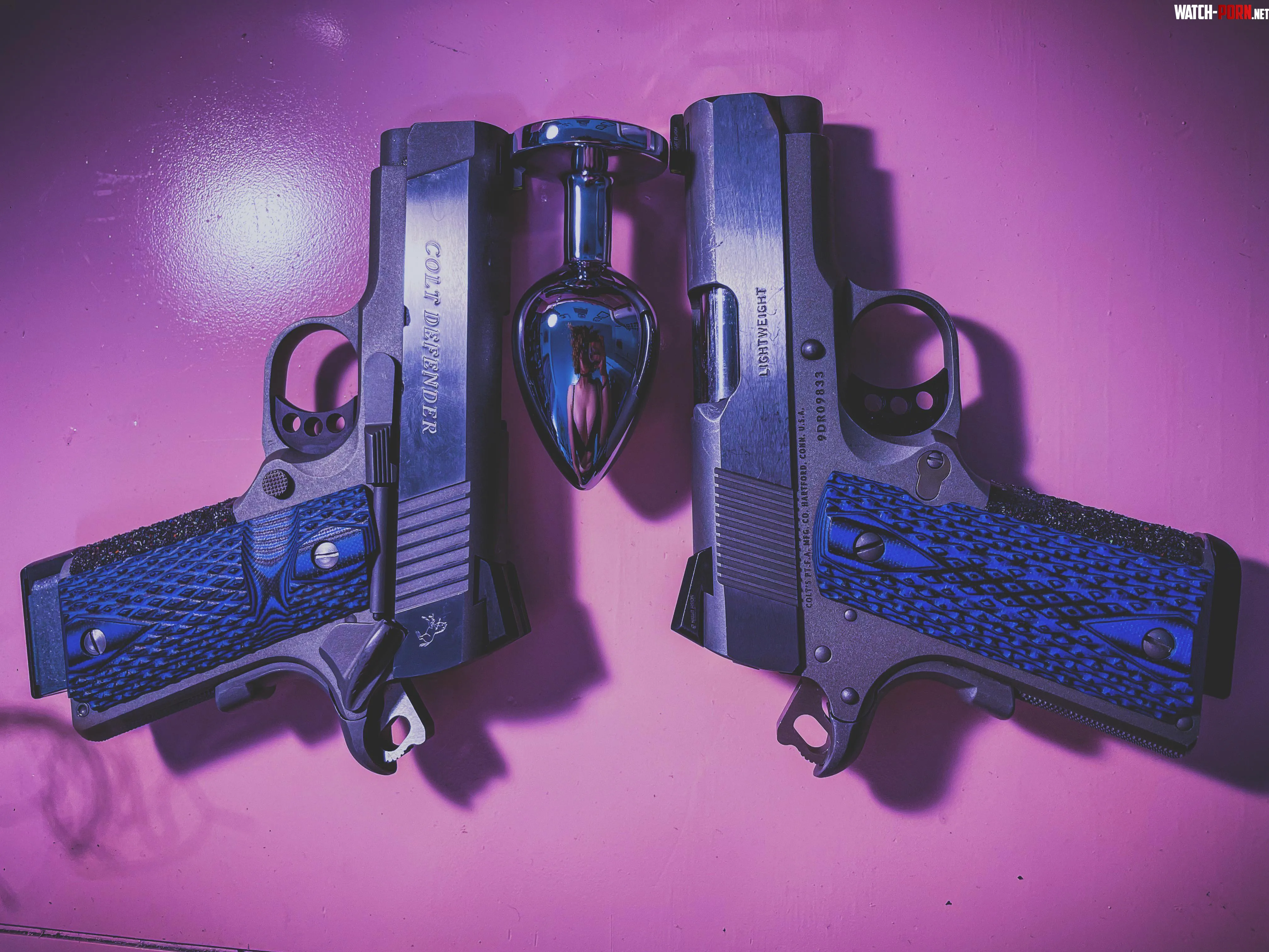 More reflection content with my twin Colt Defenders by xoitstrix