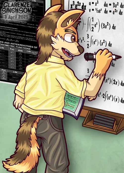 Thumbnail Meet Clawrenze Singhson: The Mathematics Undergraduate Wolf | Furry Category by ClarenzeTheRiolu