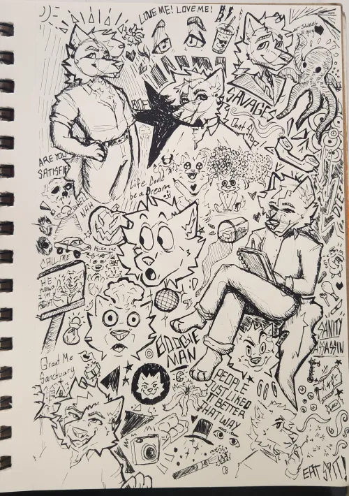 Thumbnail Fill an Entire Sketchbook Page with Art by WhostoIemyPOTATOES | Furry
