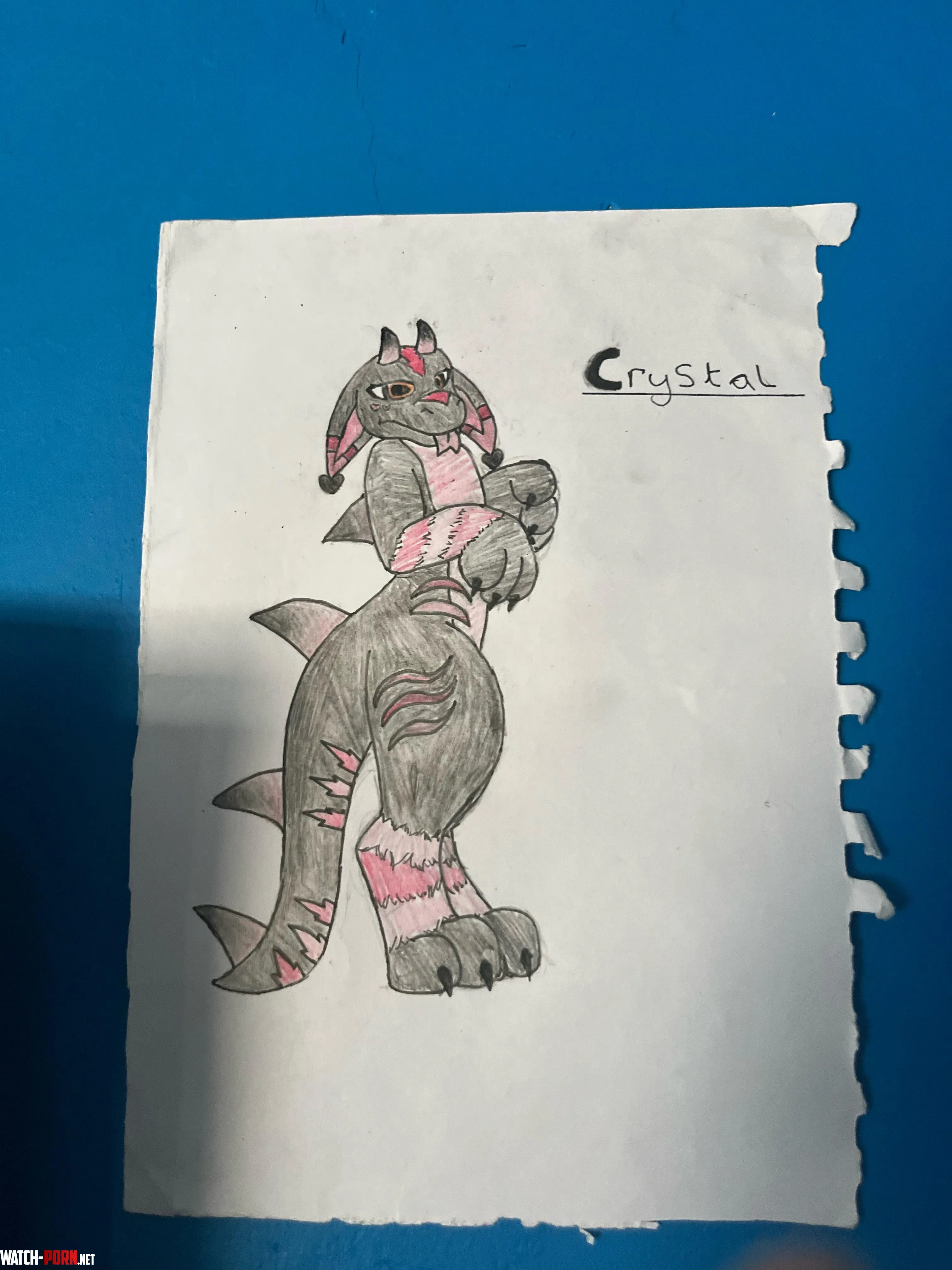 My first fursona Crystal by Awkward_Low_4044