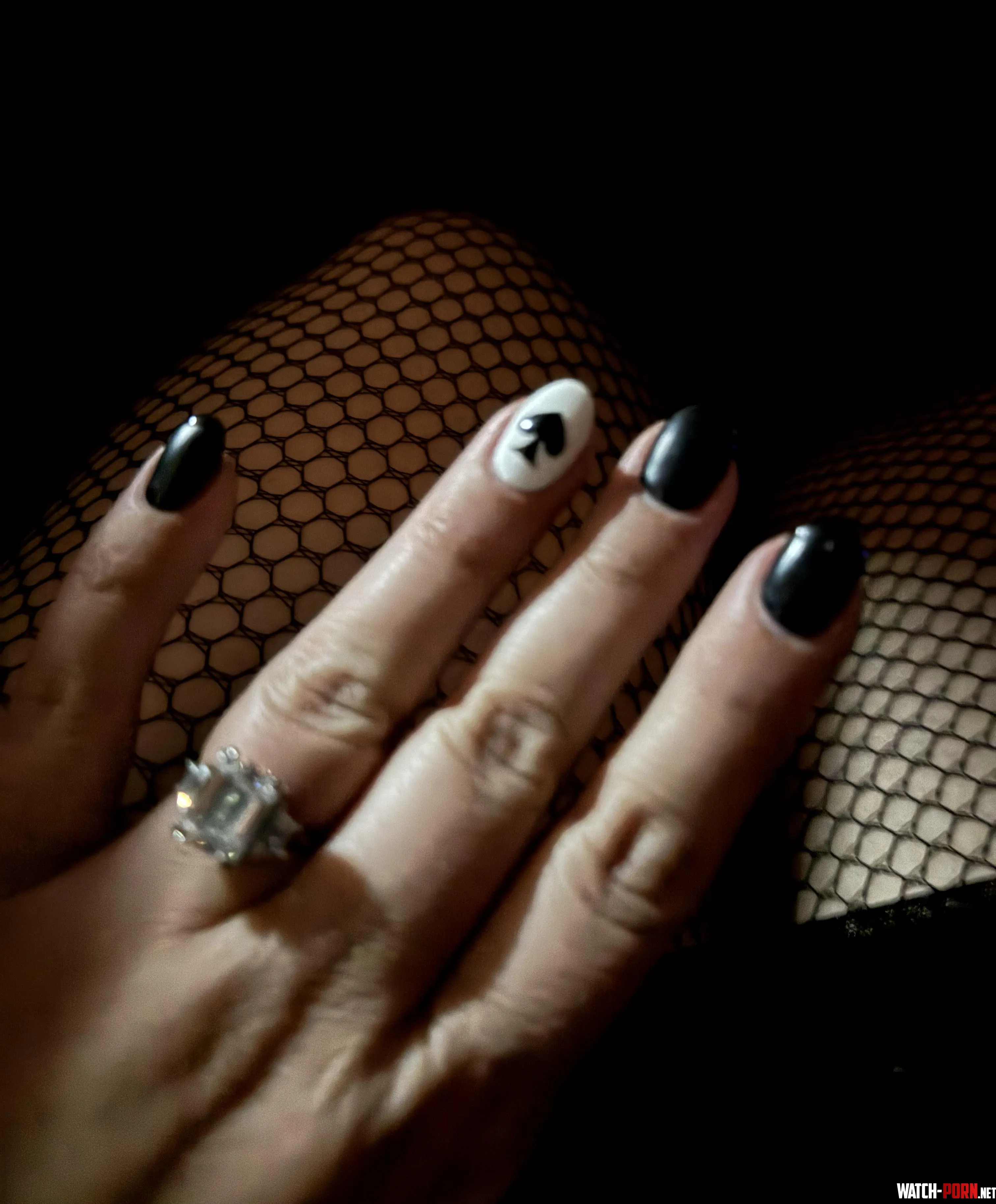 I wonder if anyone noticed my nails today by Thick_Inked_Kinked