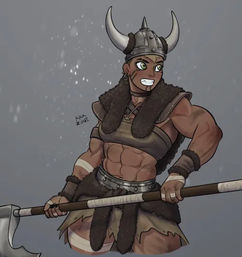 Thumbnail Barbarian Viking rrrzuni by RRRZuni in fitdrawngirls Category