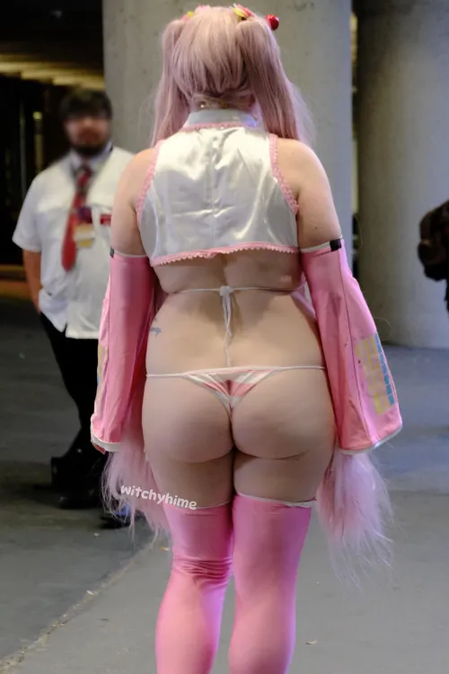 Thumbnail WitchyHime's Public Spectacle: Micro Bikini Miku Unveiled in CosplayButts