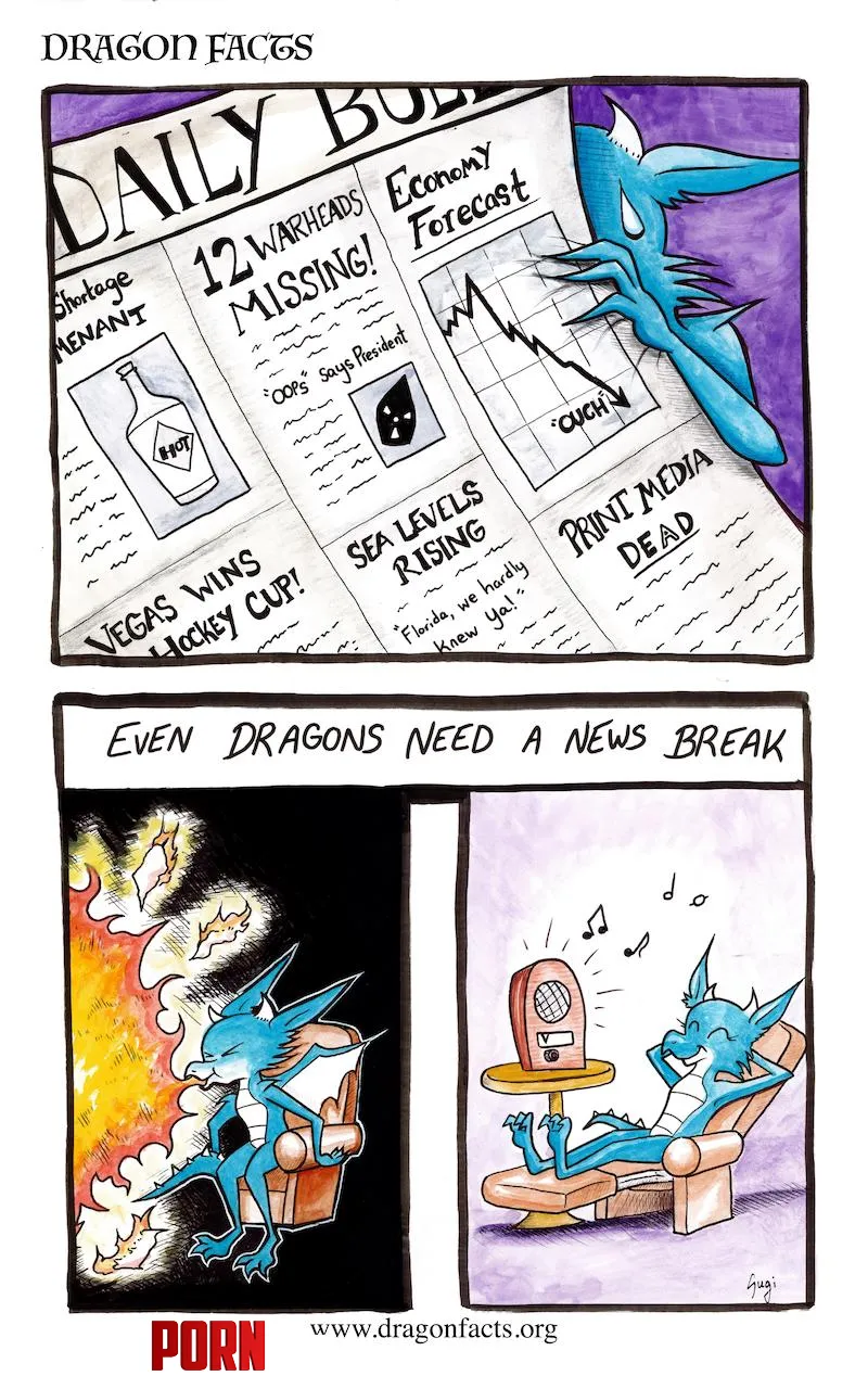 Dragon Facts 38  Dragons and the News by Adventurous_Ice5035