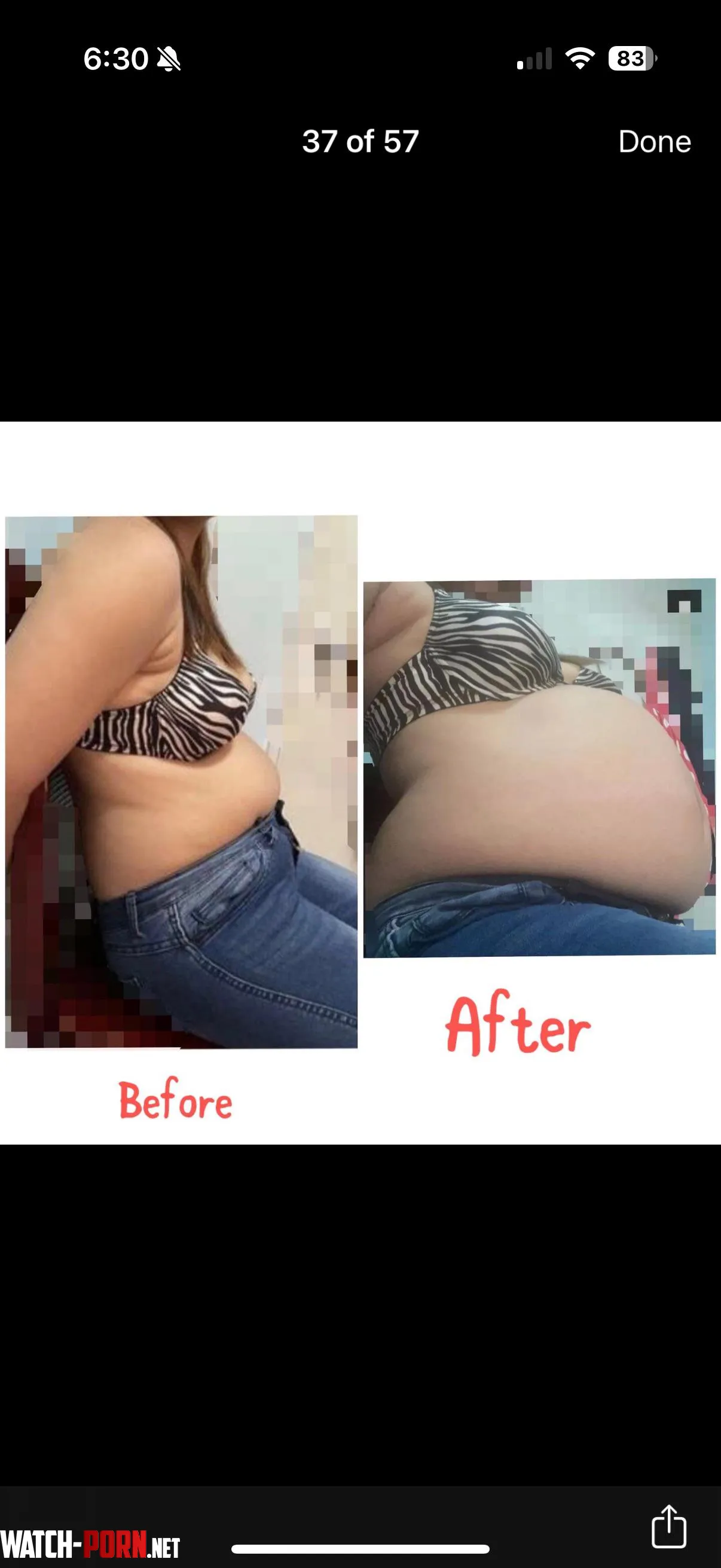 Before and after stuffing  by PIGGYBRATTY